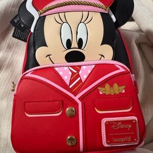 Loungefly Disney Minnie Mouse Red and Pink Backpack